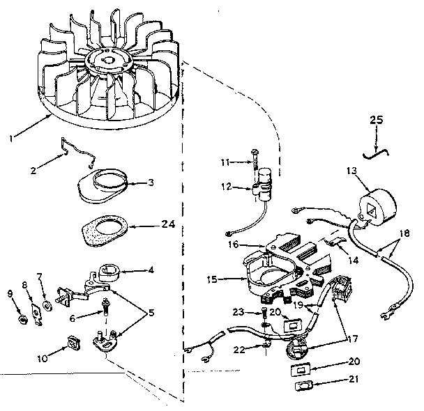 Craftsman 53682562 alternator magneto diagram