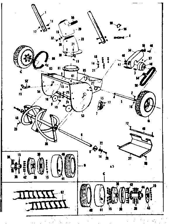 Craftsman 53682552 reel assembly diagram