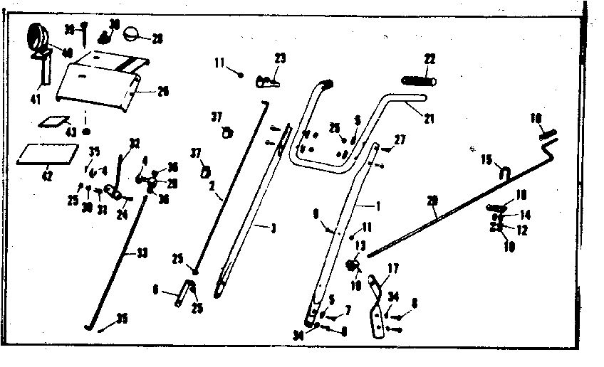 Craftsman 53682562 handle assembly diagram