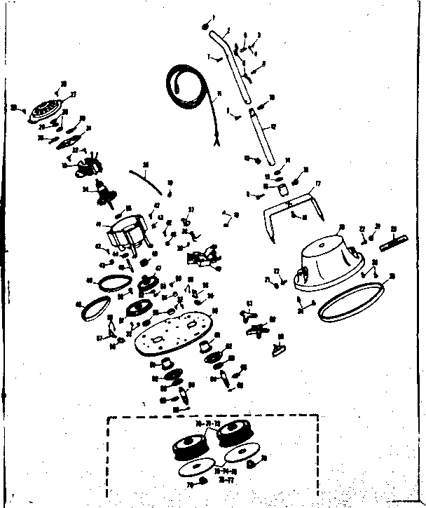 Kenmore 10081100 floor polisher diagram