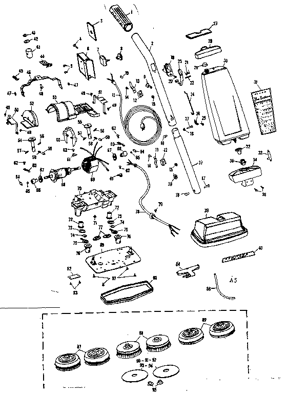 Kenmore 10081610 floor polisher diagram