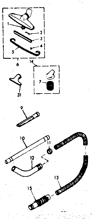 Kenmore 116A88551 attachment parts diagram