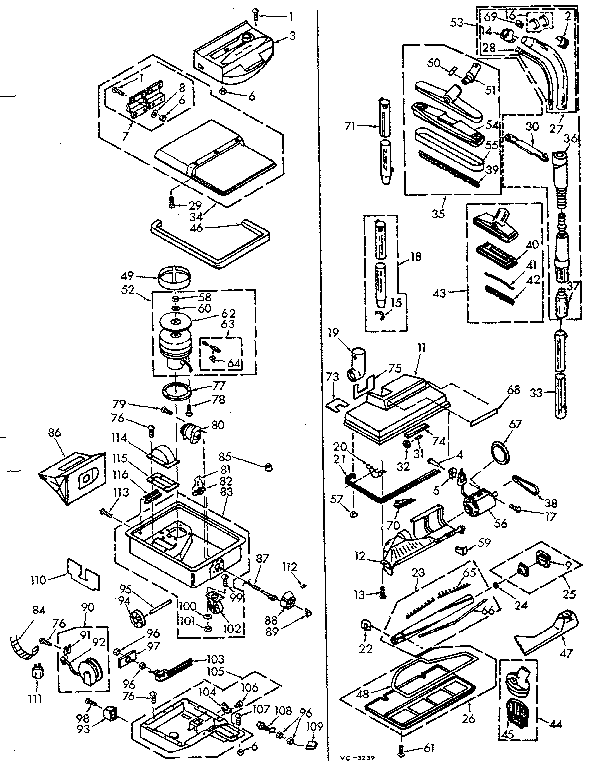 Kenmore 11629911 unit parts diagram