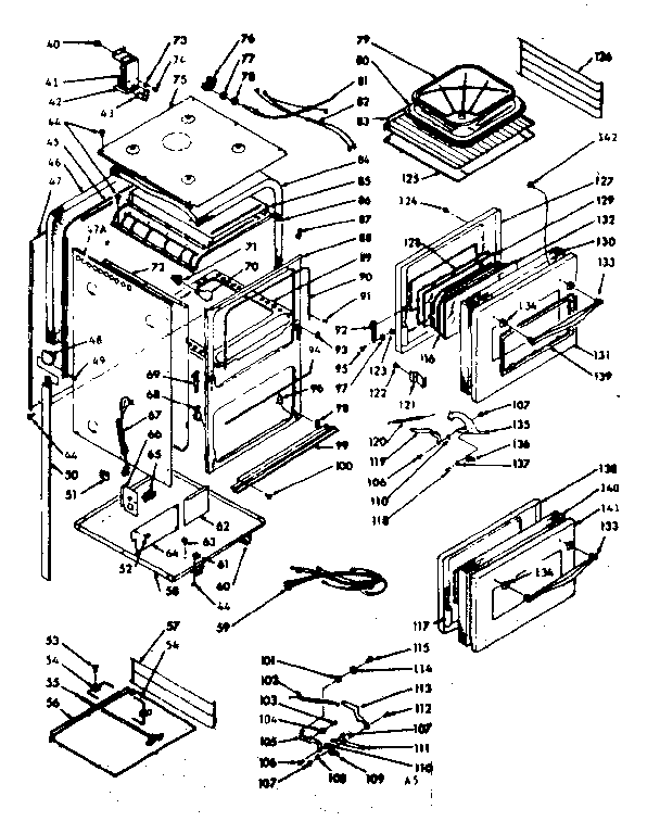 Kenmore 1033266733 body section diagram