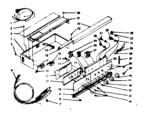 Kenmore 1034266763 control section diagram