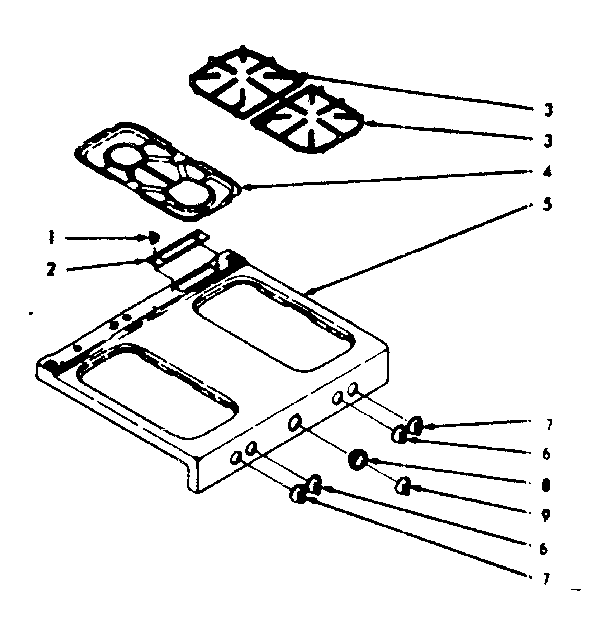 Kenmore 1037406800 main top section diagram
