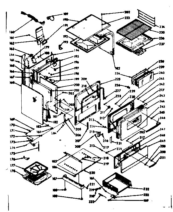 Kenmore 1037426800 body section diagram
