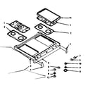 Kenmore 1037486840 main top section diagram