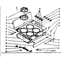 Kenmore 1037706860 main top section diagram