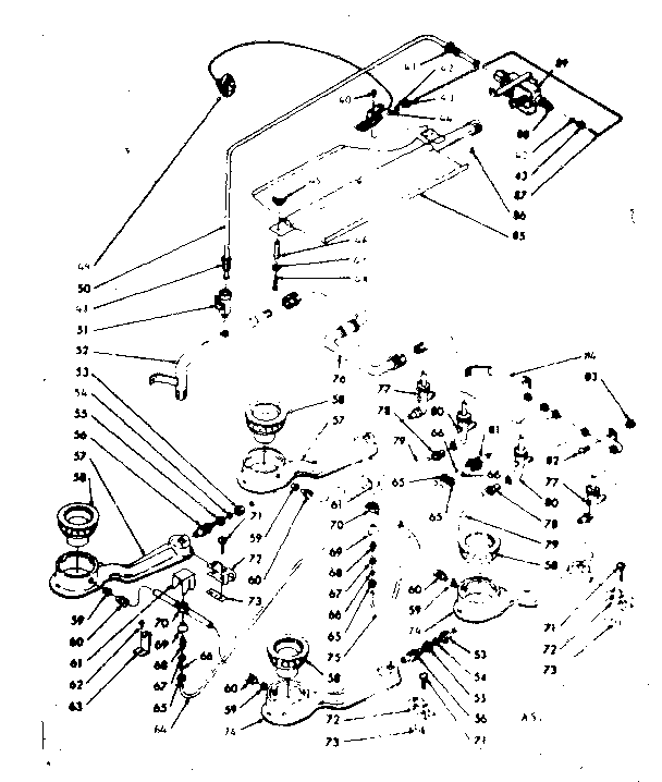 Kenmore 1037746800 burner section diagram