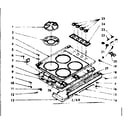 Kenmore 1037846860 main top section diagram