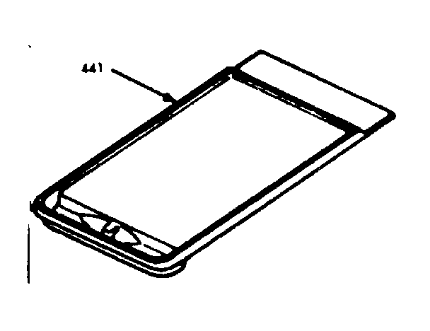 Kenmore 1037866800 optional set-on griddle diagram