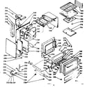 Kenmore 1037886900 lower oven section diagram
