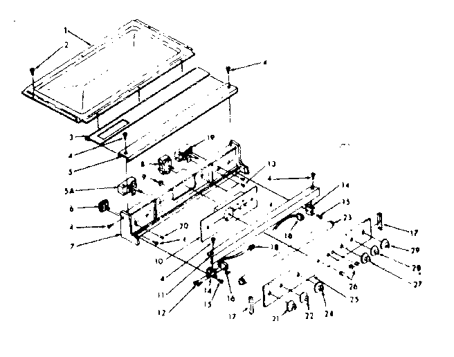 Kenmore 1037886961 control section diagram