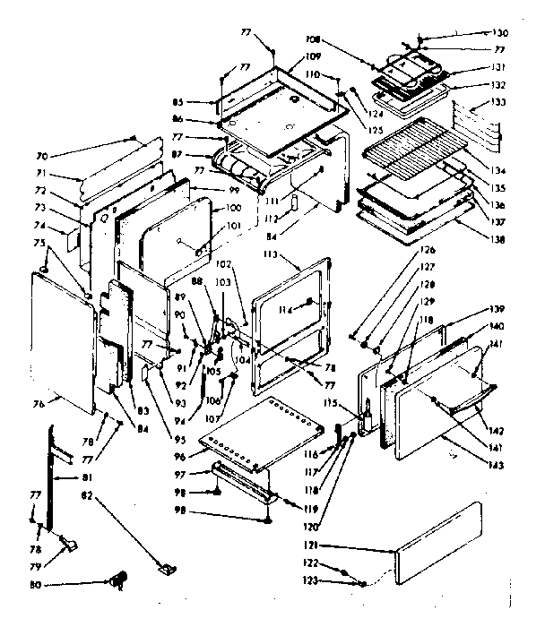 Kenmore 1039326862 body section diagram
