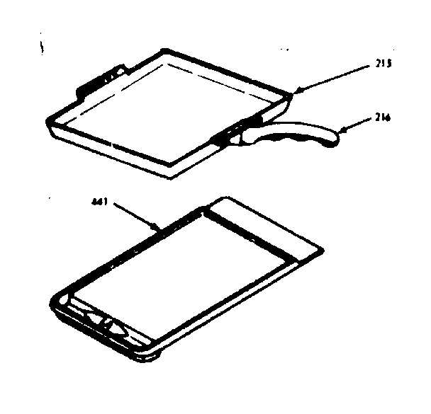 Kenmore 1039336840 set on griddle diagram