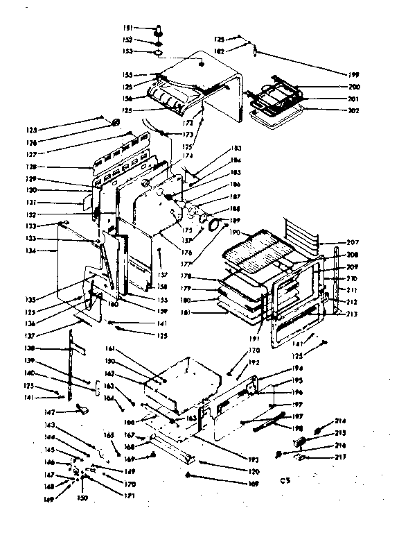 Kenmore 1039356900 body section diagram