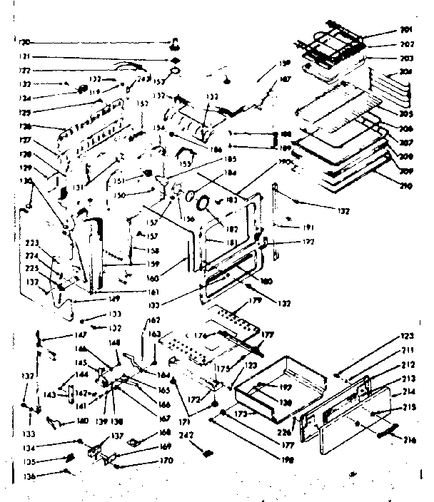 Kenmore 1039436800 body section diagram