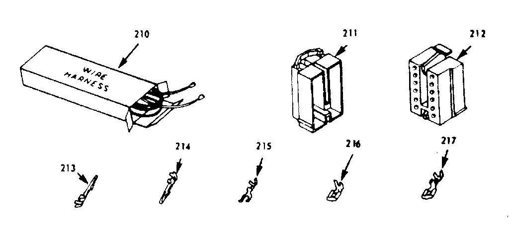 Kenmore 1039466800 wire harnesses and components diagram