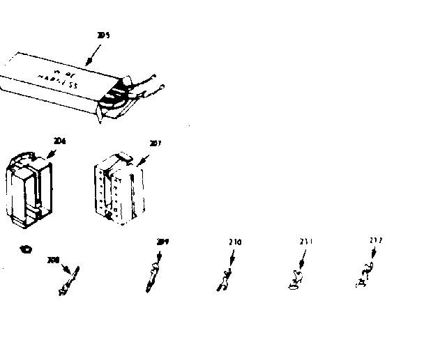 Kenmore 1039486840 wire harnesses and components diagram