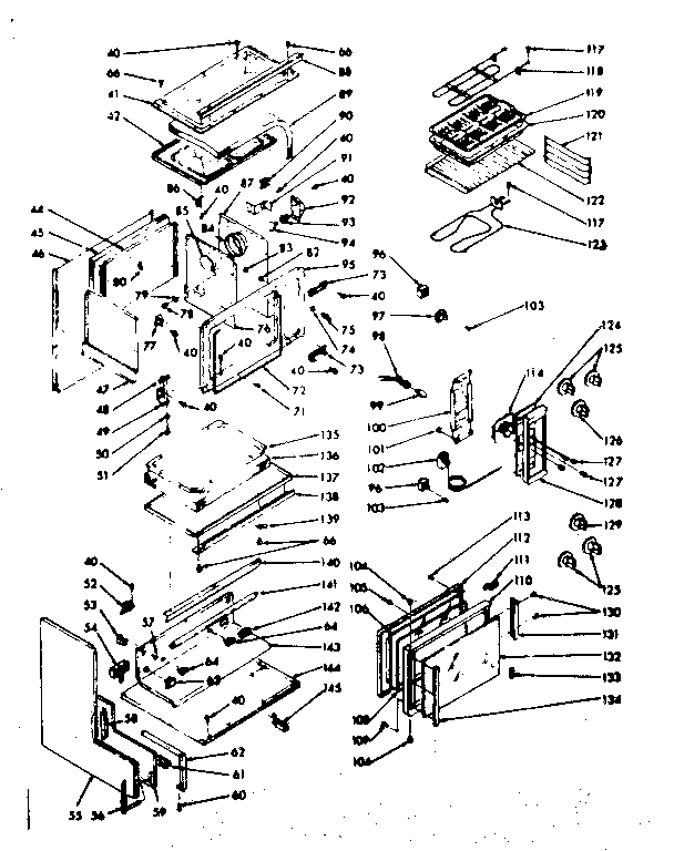 Kenmore 1039746800 body section diagram