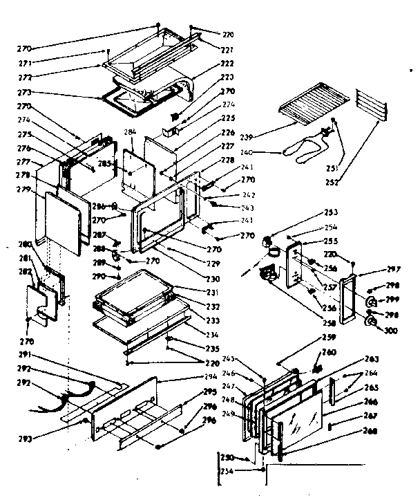 Kenmore 1039816840 upper body section diagram