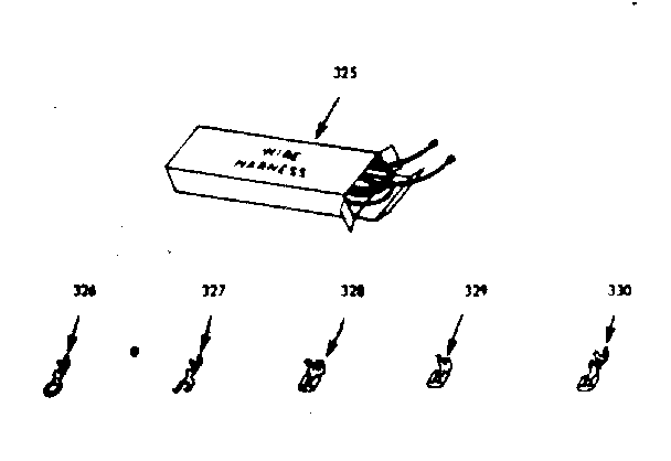 Kenmore 1039816840 wire harnesses & components diagram