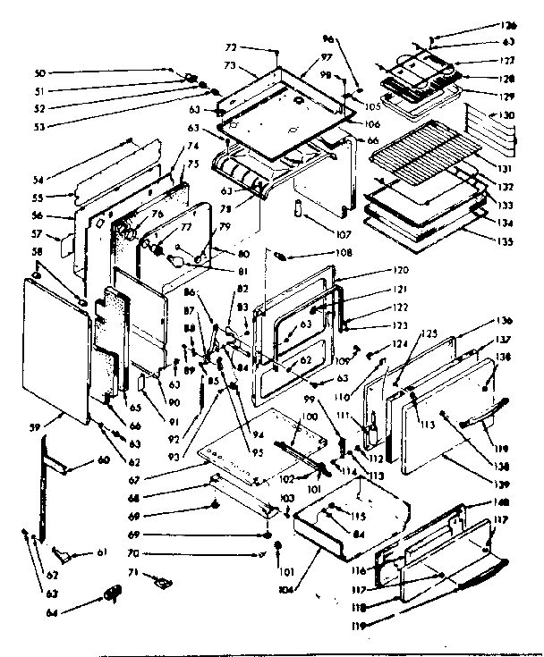 Kenmore 1039826800 lower body section diagram