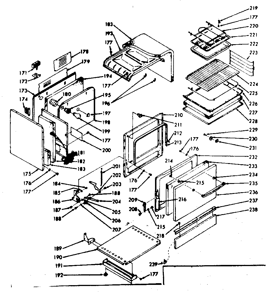 Kenmore 1039846861 lower body section diagram