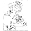 Kenmore 1197256860 top burner section diagram