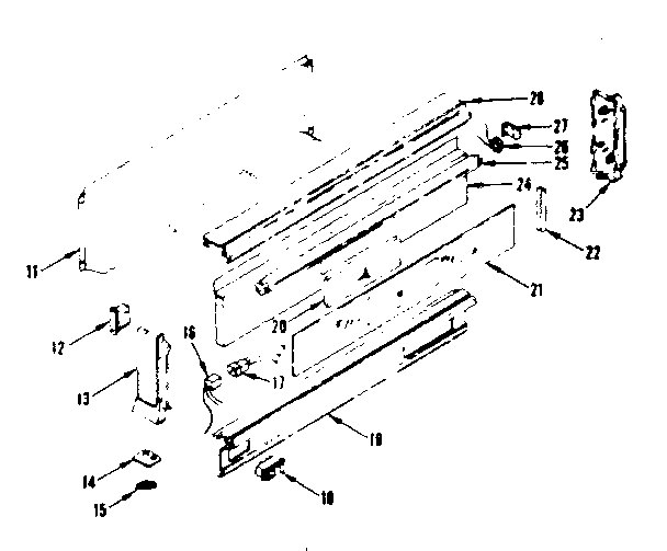 Kenmore 1197646800 backguard section diagram