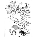 Kenmore 1199606800 main top section diagram