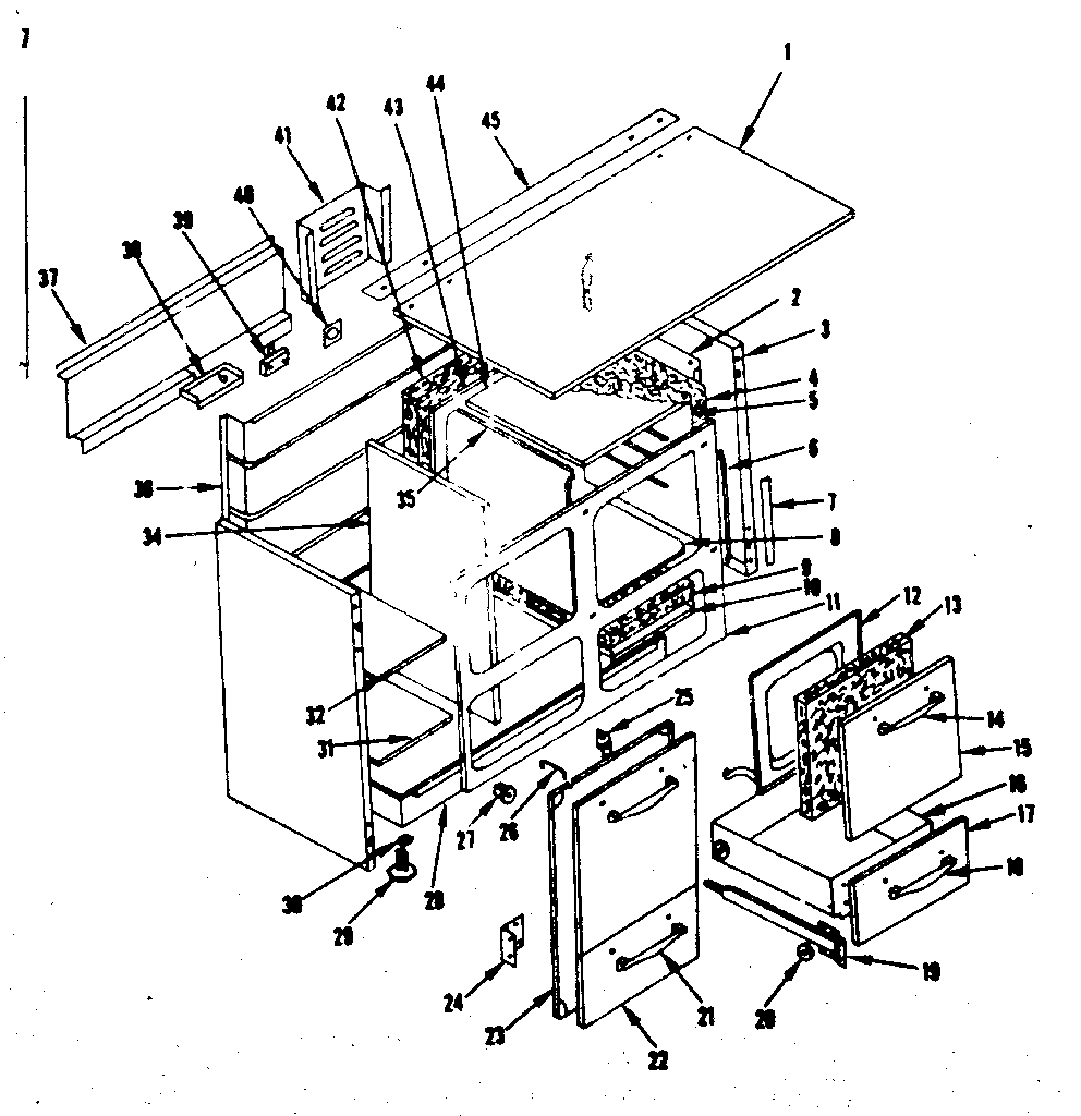 Kenmore 1199606800 lower body section diagram