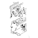 Kenmore 6289666800 backguard and cooktop assembly diagram