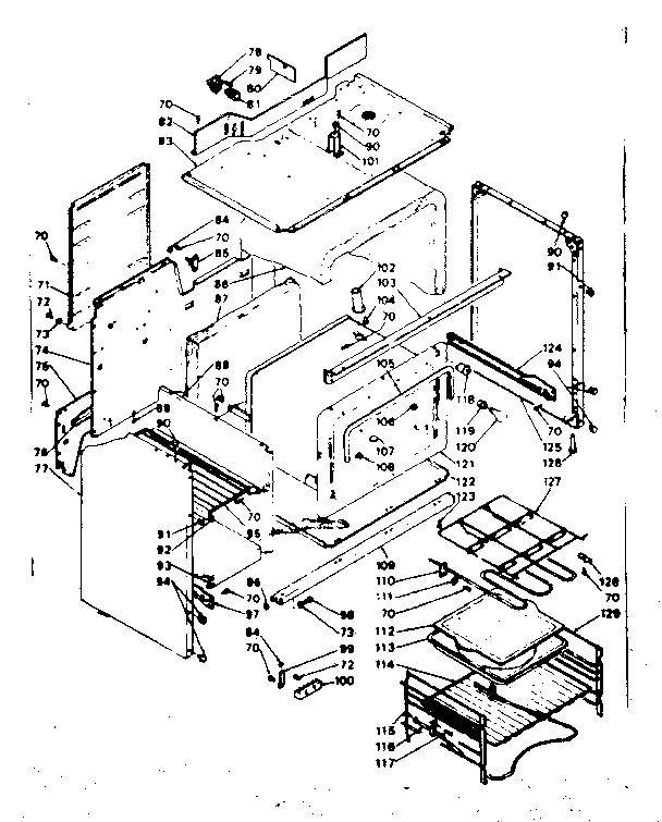 Kenmore 6289666800 body assembly diagram