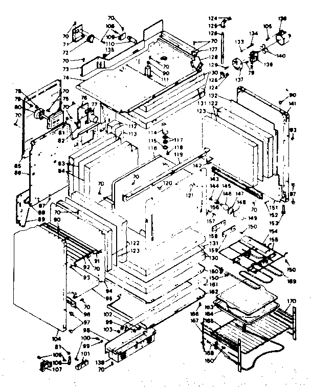 Kenmore 6289696800 body assembly diagram