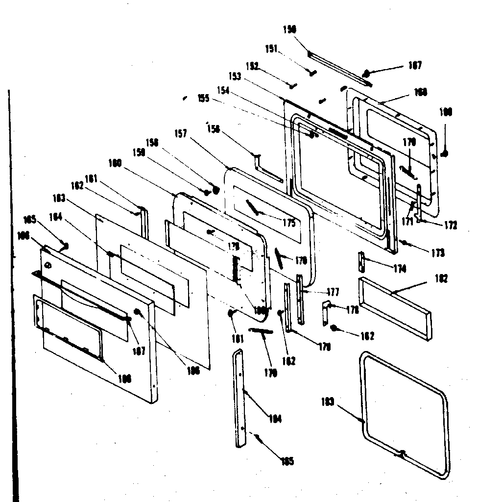 Kenmore 8504256820 door section diagram