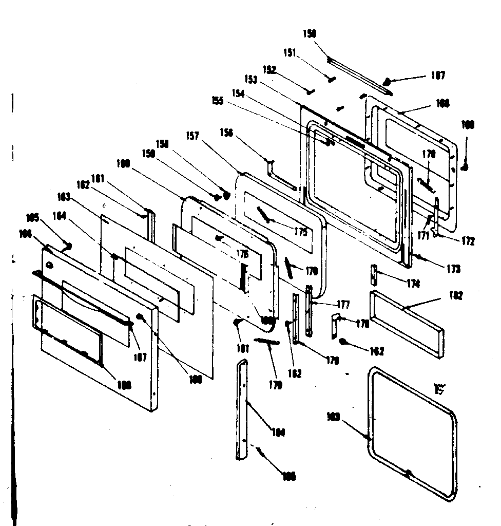 Kenmore 8504256841 door section diagram