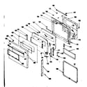 Kenmore 8504256841 door section diagram