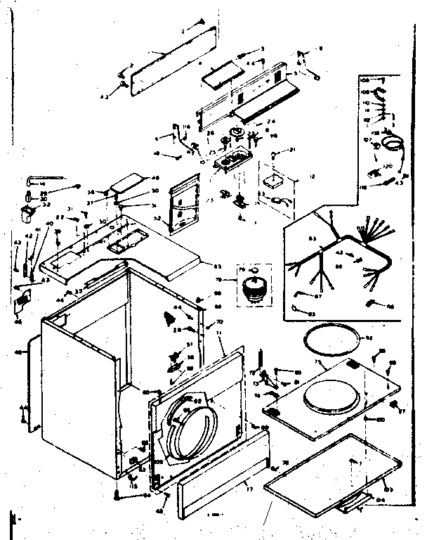 Kenmore 1106717701 machine sub-assembly diagram