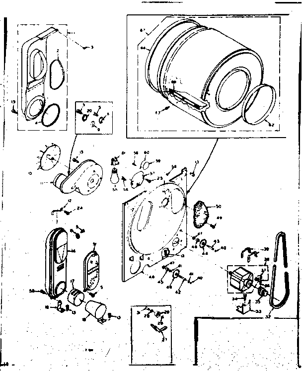 Kenmore 1106717701 bulkhead assembly diagram
