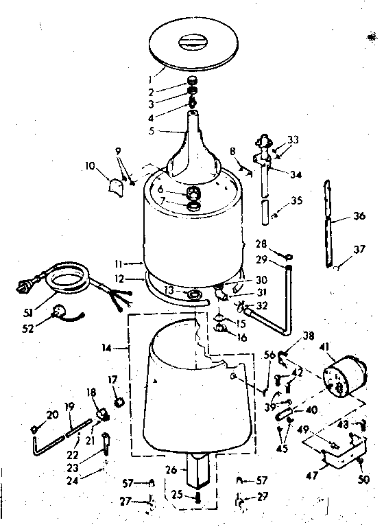 Kenmore 1106801100 machine sub-assembly diagram