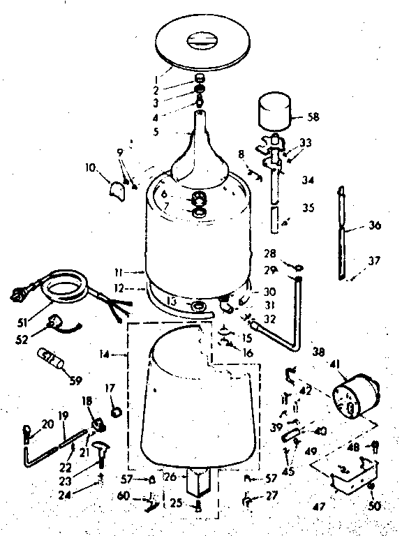 Kenmore 1106801311 machine sub-assembly diagram