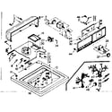 Kenmore 1106803103 top and console assembly diagram