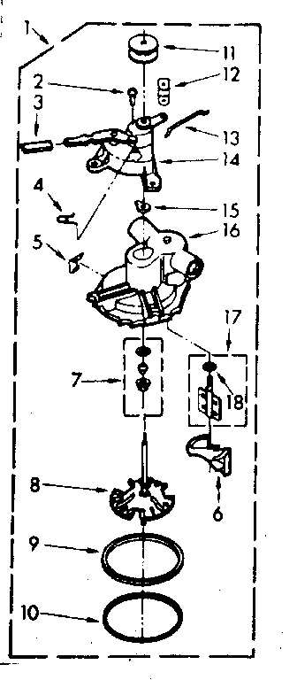 Kenmore 1106804004 pump assembly diagram
