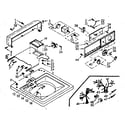 Kenmore 1106804152 top and console assembly diagram