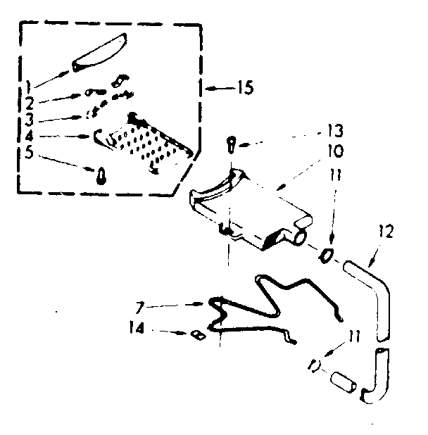 Kenmore 1106804152 filter assembly diagram