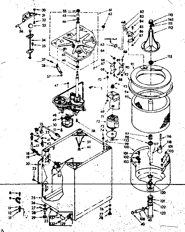 Kenmore 1106804251 machine sub-assembly diagram