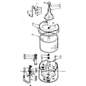 Kenmore 1106804202 tub and basket assembly diagram