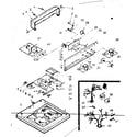 Kenmore 1106804202 top and console assembly diagram